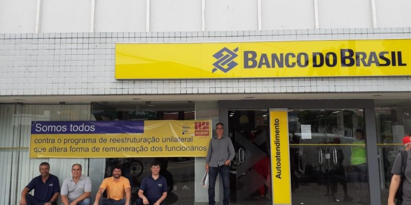 Mobilização no BB marca dia de luta