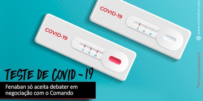 Fenaban não aceita debater testes para Covid-19 na Justiça