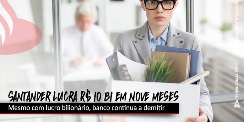 Santander alcança lucro de quase R$ 10 bi em nove meses