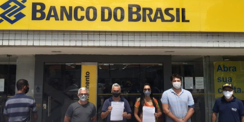 Sindicato realiza manifestação contra plano de desmonte do BB