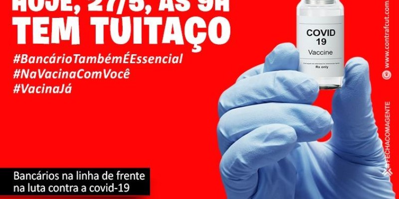 Hoje tem tuitaço por vacina para a categoria