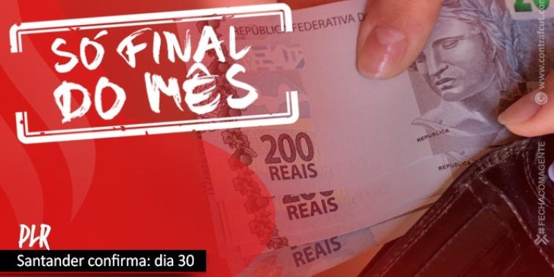 Santander pagará PLR no dia 30