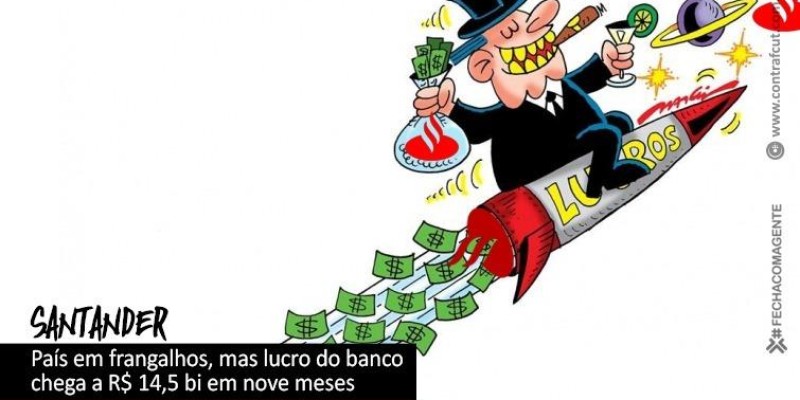 Santander lucra R$ 12,5 bi em nove meses