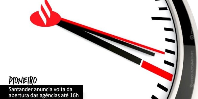 Santander voltará a abrir agências até às 16h