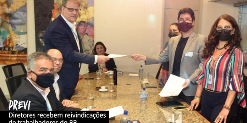 Funcionários do BB entregam pauta de reivindicações à Previ