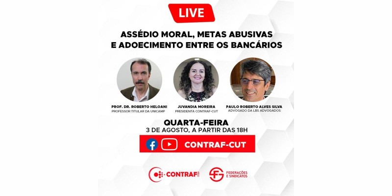 Live debate adoecimento entre bancários
