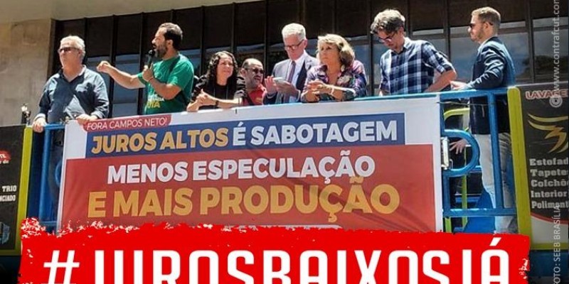 Protestos contra juros altos ocorrem em todo o Brasil