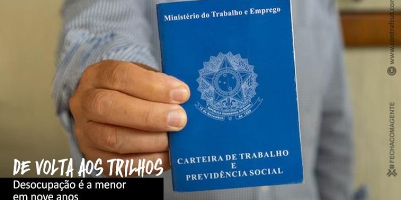 Desemprego cai a 7,4% no último trimestre de 2023