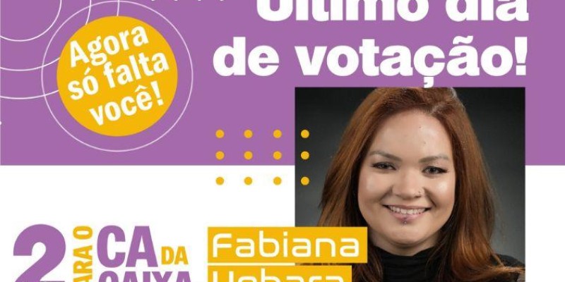 Você tem até às 18h para votar na Fabi!