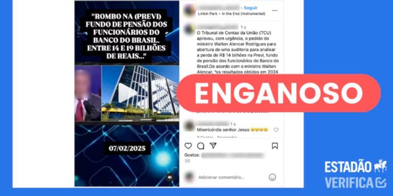Jornal Estadão comprova uso de fake news contra a Previ