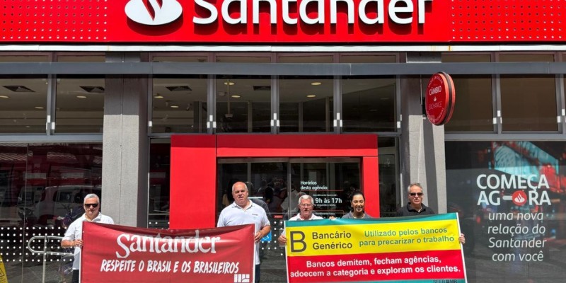 Santander precariza o trabalho e ameaça a categoria bancária