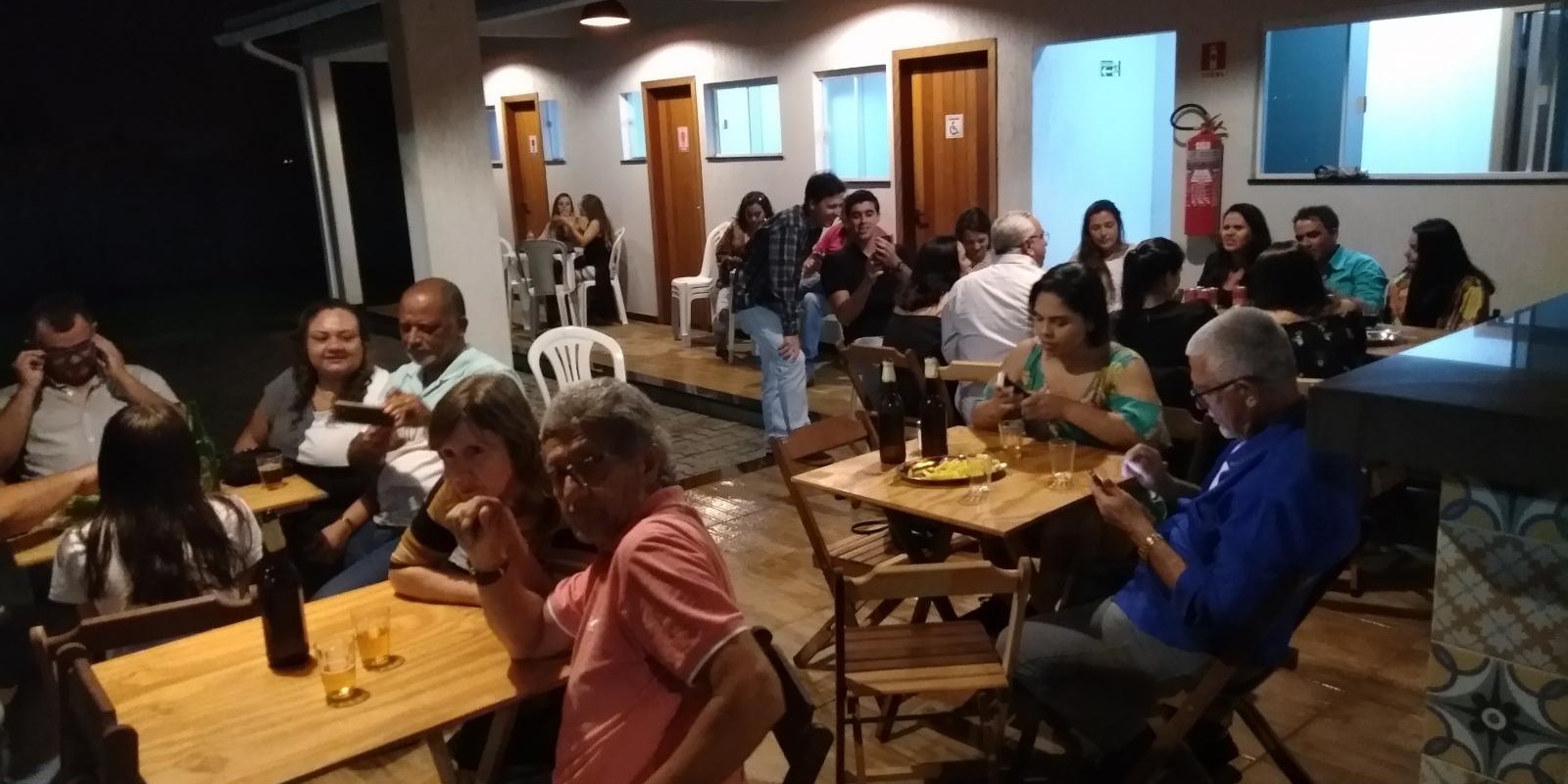 Inicio das atividades noturna, na Sede Campestre 