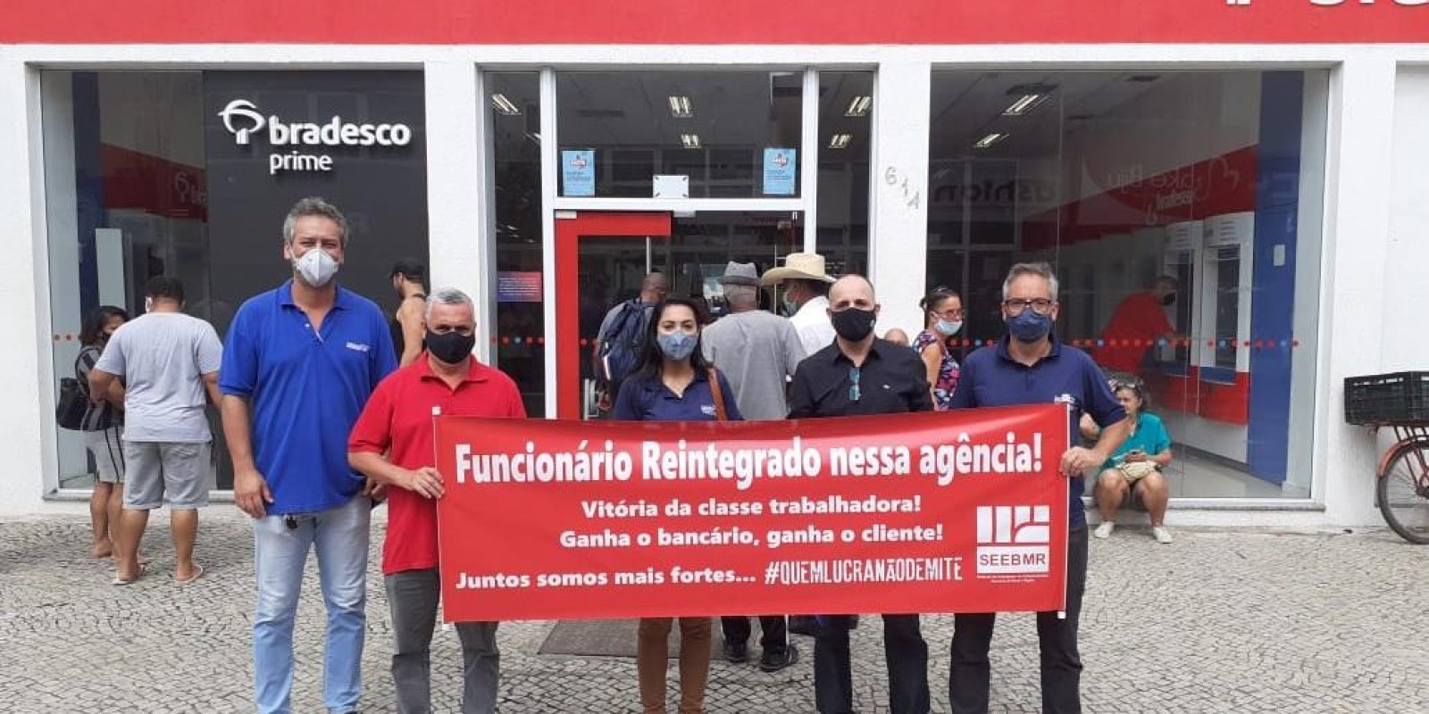 Funcionário do Bradesco reintegrado nesta sexta 13/11