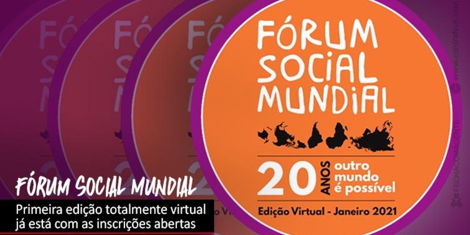 Fórum Social Mundial Virtual: inscrições abertas