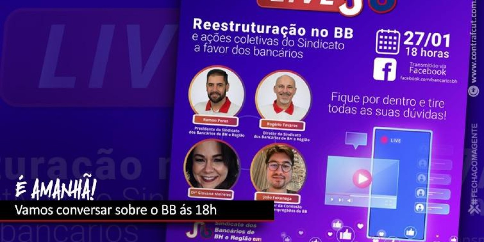 Live debate reestruturação no BB