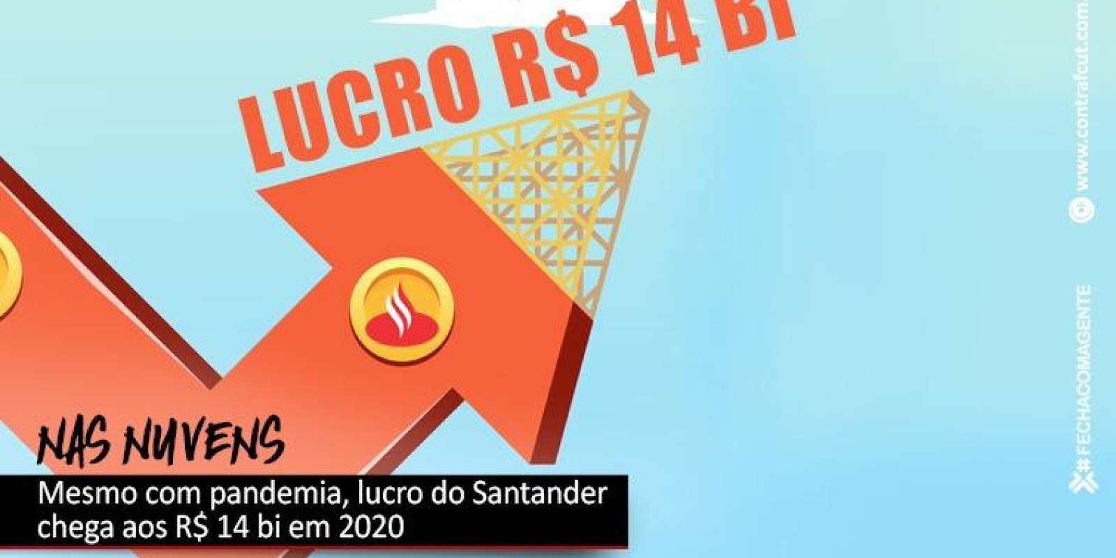 Santander lucrou R$ 13,9 bi em 2020