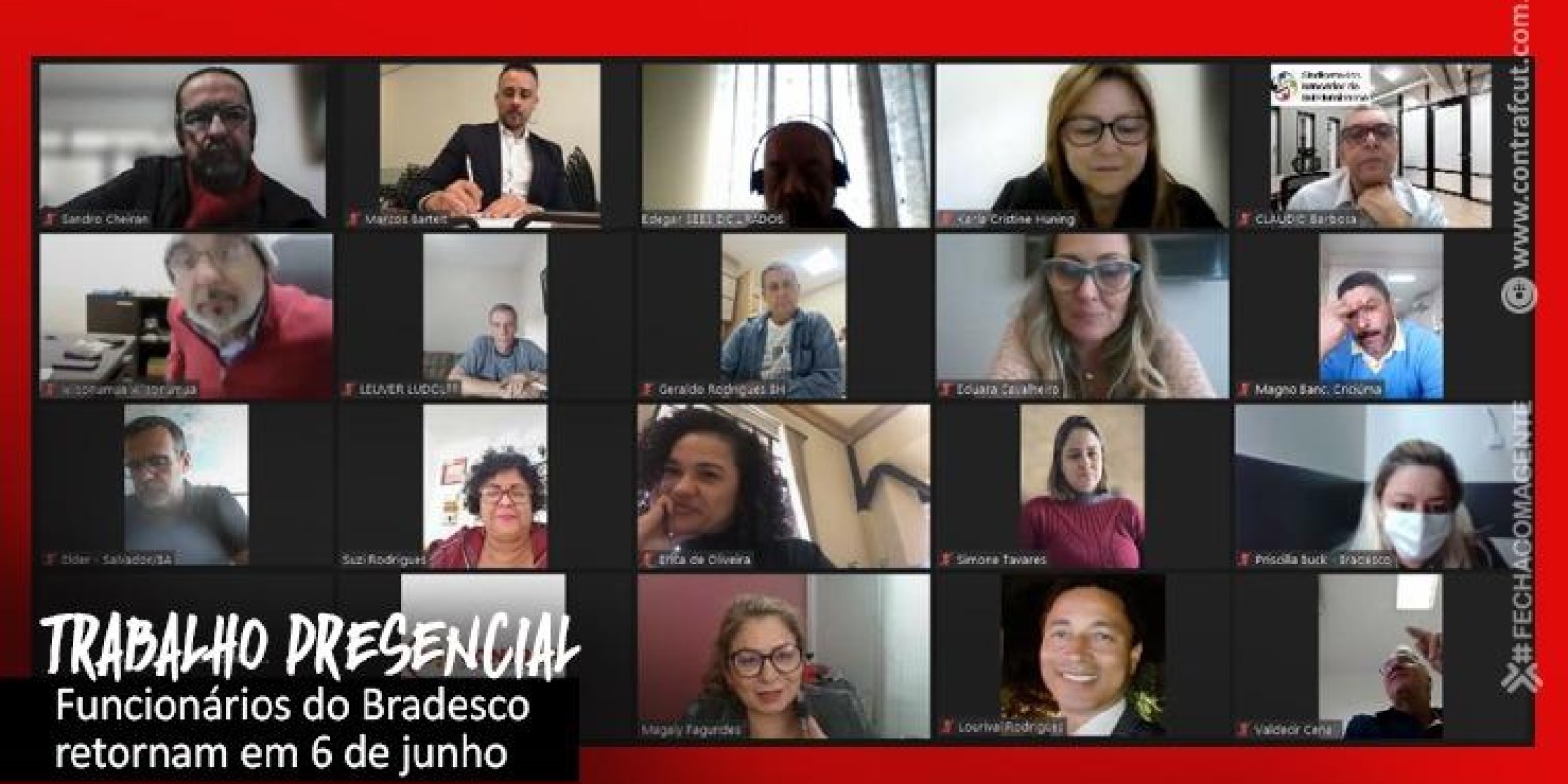 COE e Bradesco negociam retorno ao trabalho presencial