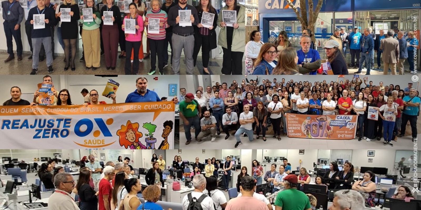 Saúde Caixa: Manifestações em todo país pedem reajuste zero
