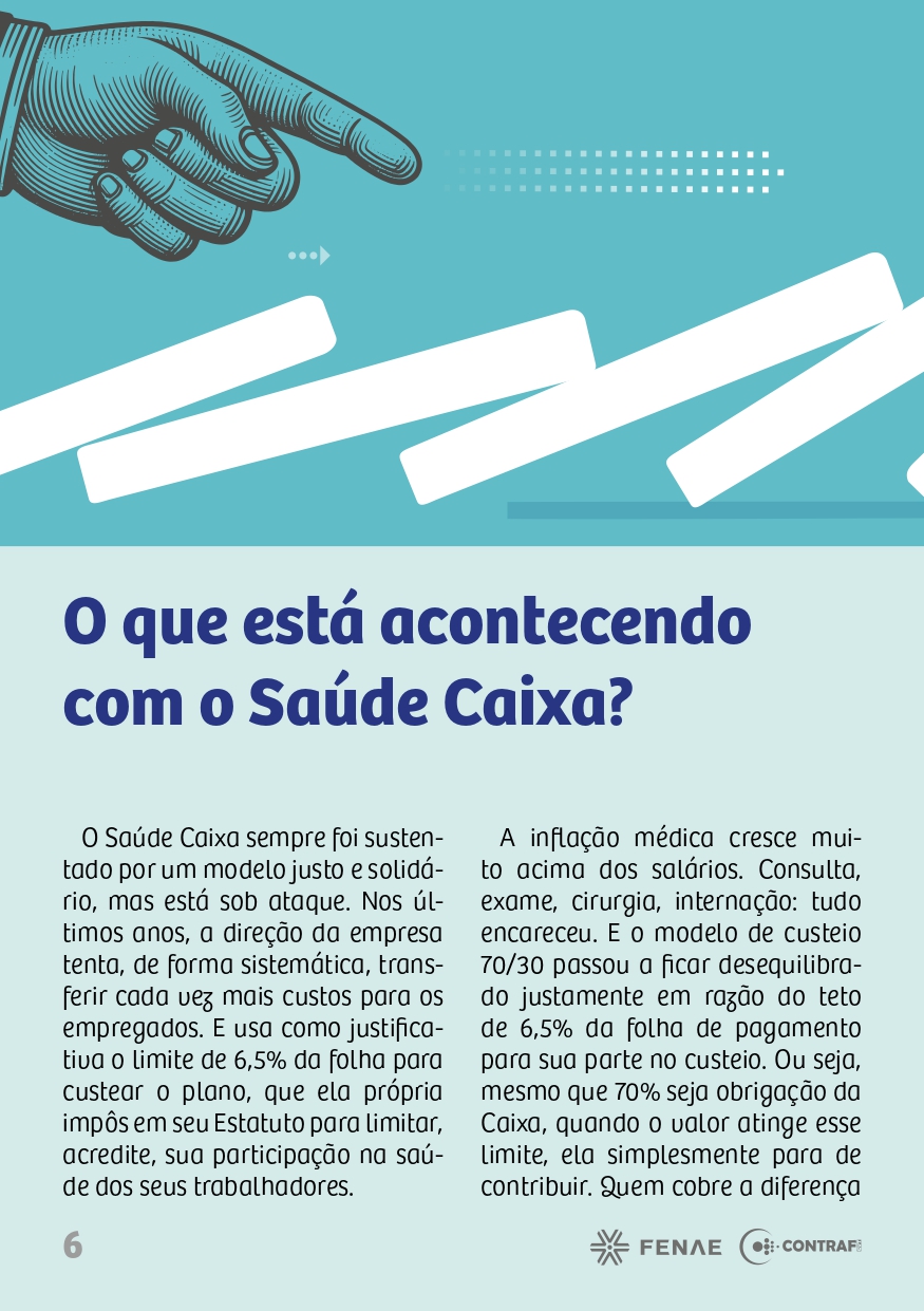 Página 6 da cartilha Saúde Caixa