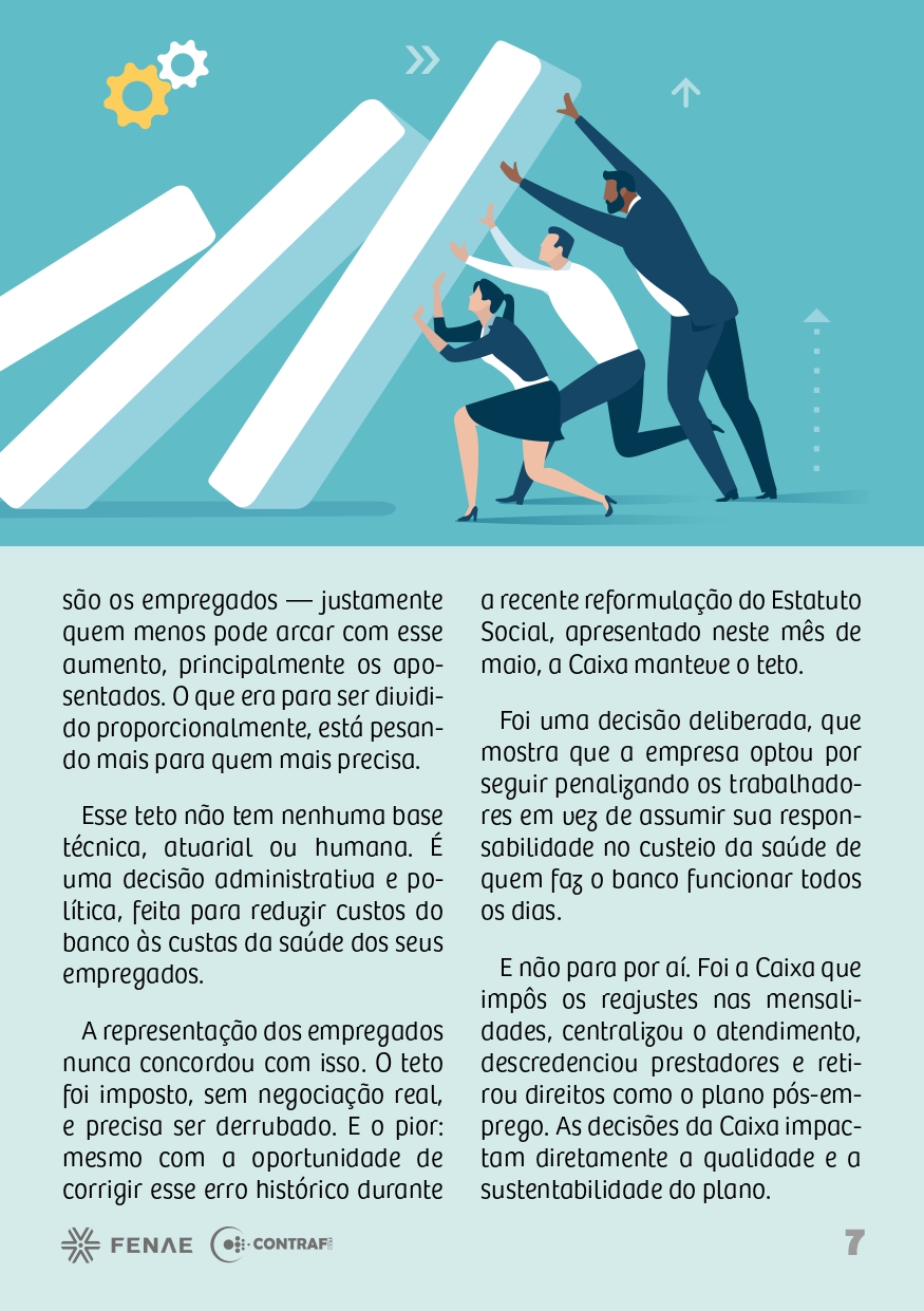 Página 7 da cartilha Saúde Caixa