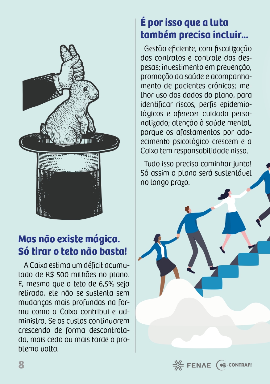 Página 8 da cartilha Saúde Caixa