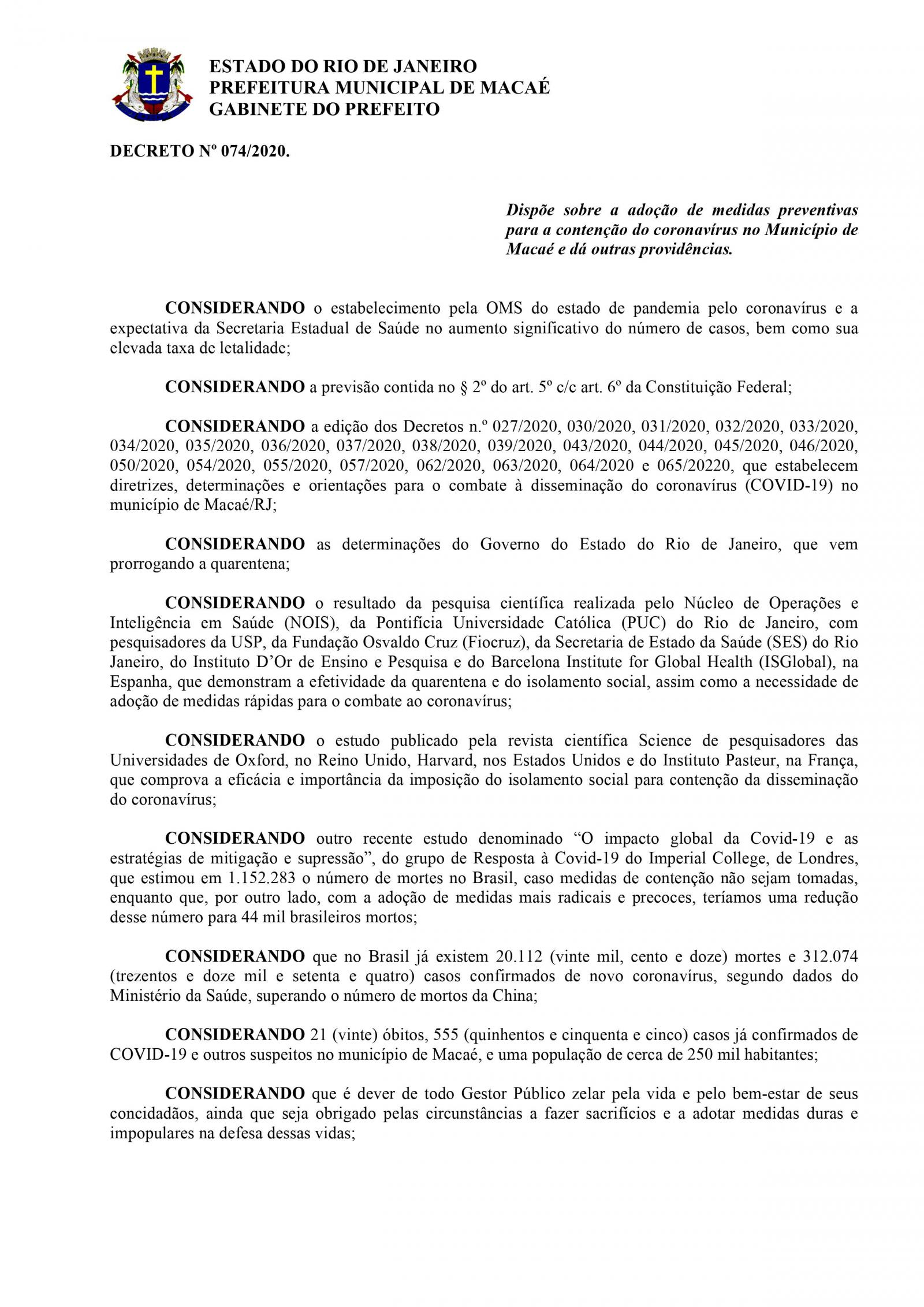 Decreto 074-2020