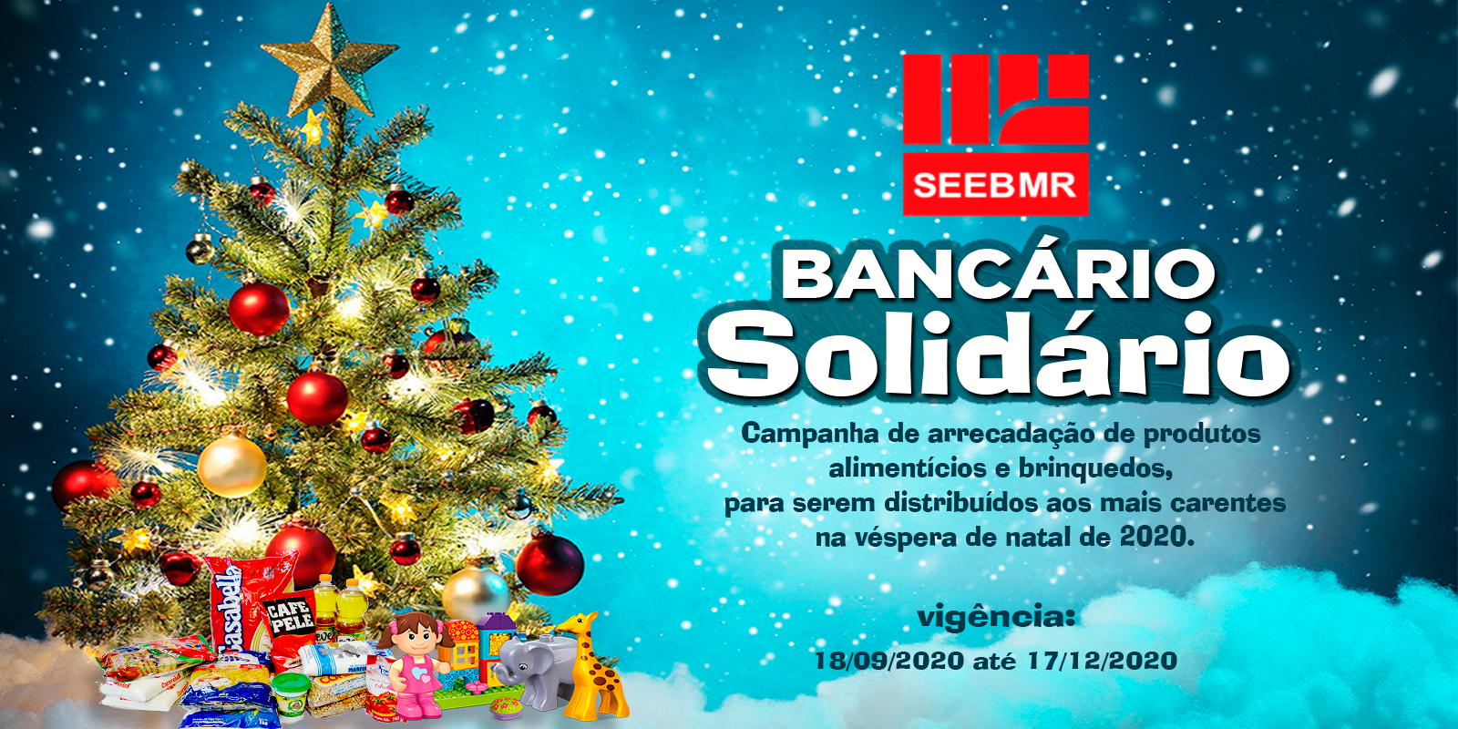 Bancários de Macaé-RJ entregam cestas básicas