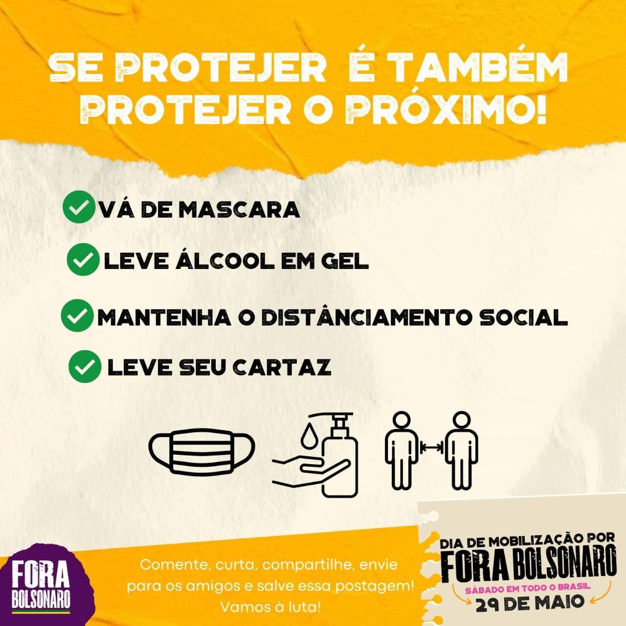 Atos acontecem neste sábado (29) em todo o Brasil solicitanto a troca do Presidente