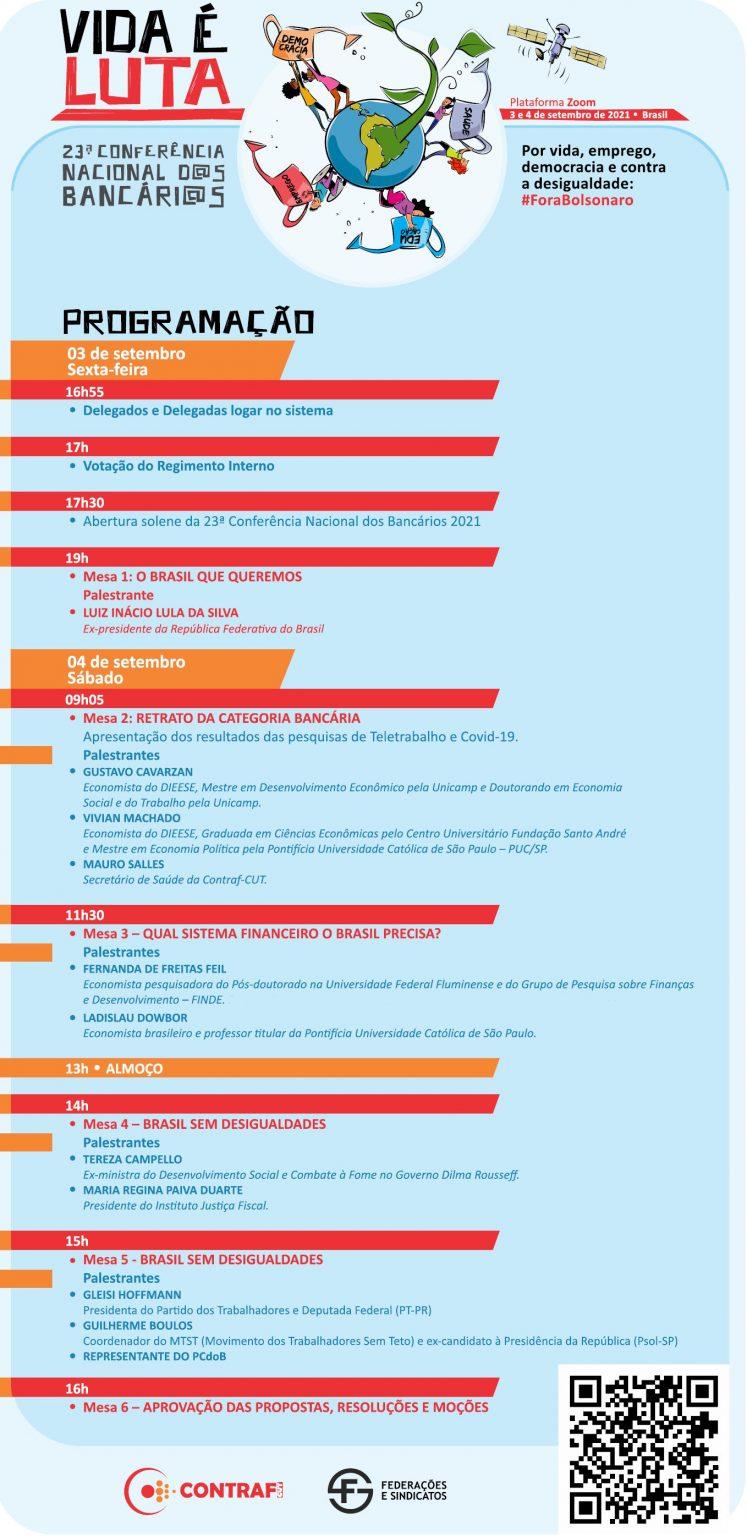 Bancários realizam sua 23ª Conferência Nacional nesta sexta (3) e sábado (4)