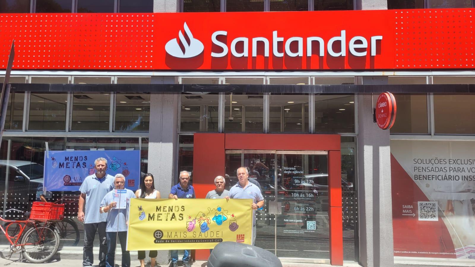 Sindicato de Macaé realizou nesta data, (08/11) mais uma ação da Campanha Menos Metas, Mais Saúde
